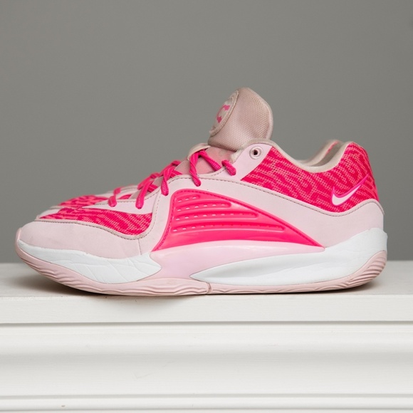 Nike By You KD 16 Aunt Pearl Pink FB2390-90 M7 / W8.5 Hot Pink Blush Pink - Picture 3 of 8